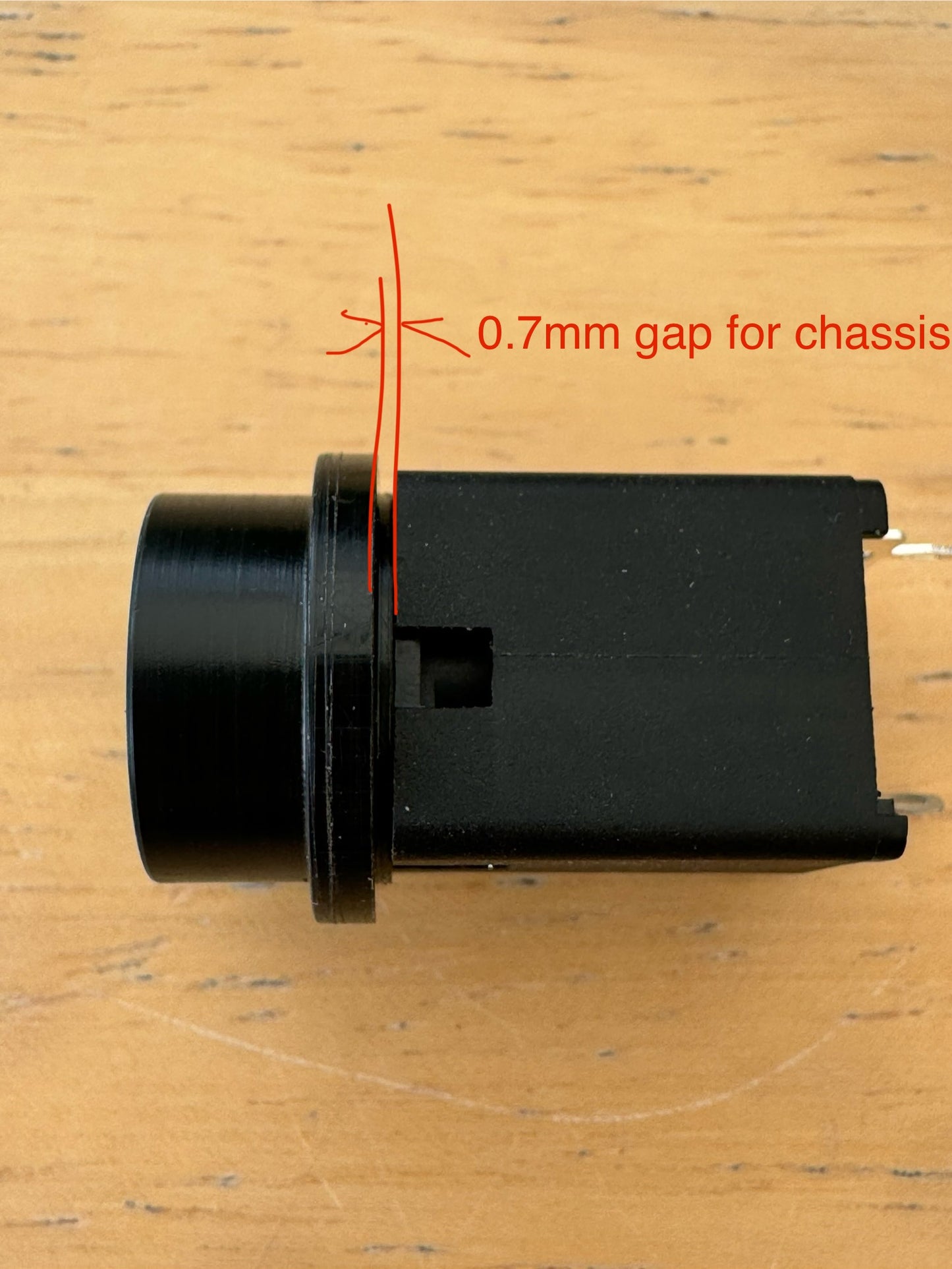 Dynachord Echochord 17mm DIN to 1/4” Jack Adapter (Front)