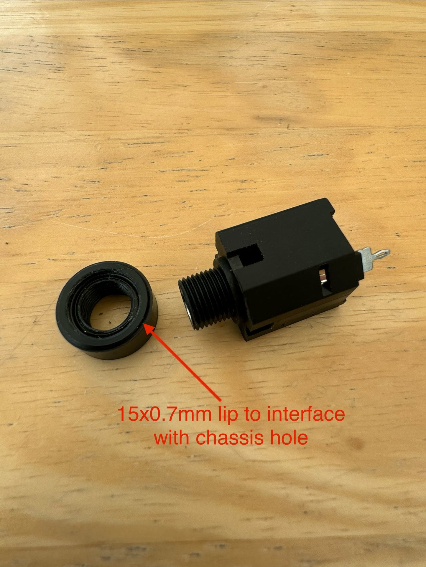 Dynachord Echochord 15mm DIN to 1/4” Jack Adapter (Rear)